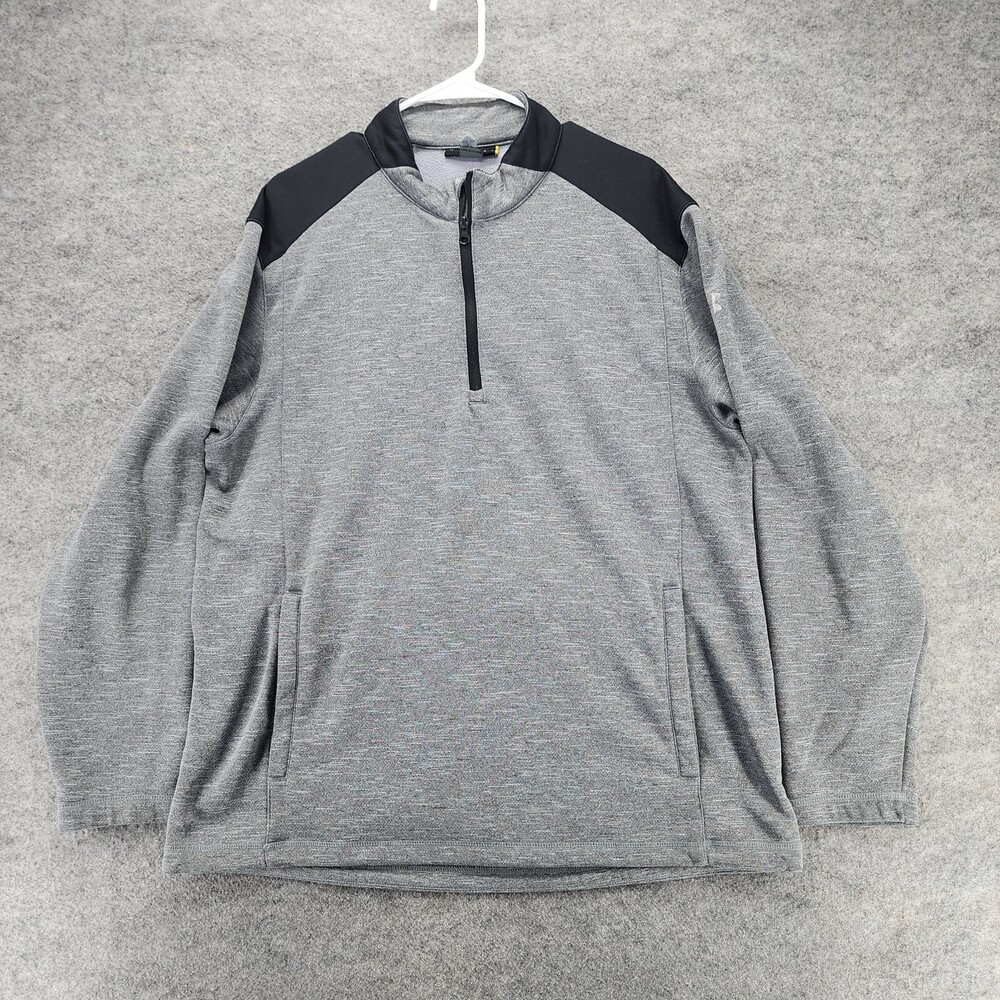 Under Armour Sweatshirt Mens XL Loose 1/4 Long Sleeve Gray